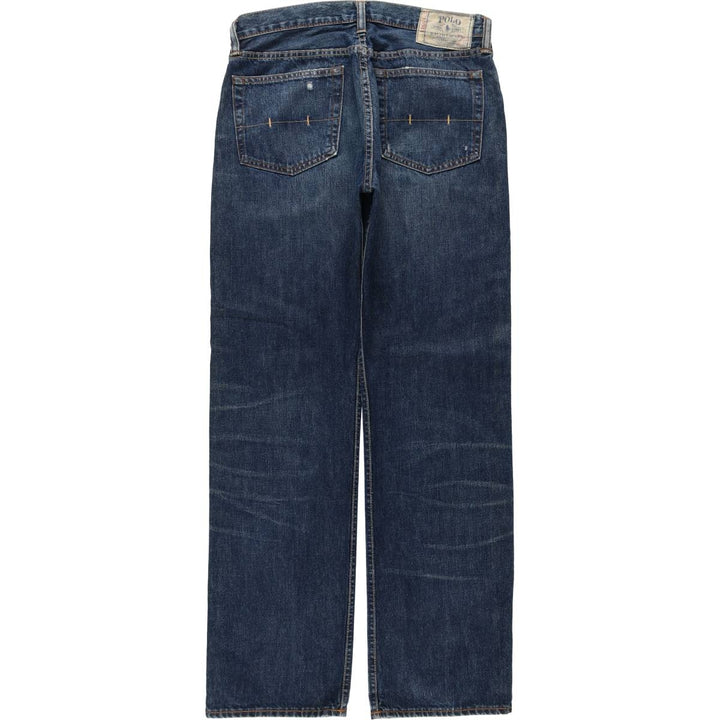 Ralph Lauren Polo Ralph Lauren Straight Denim Pants, Men's Size W33 (approx.) cotton blue type Vintage Second Hand