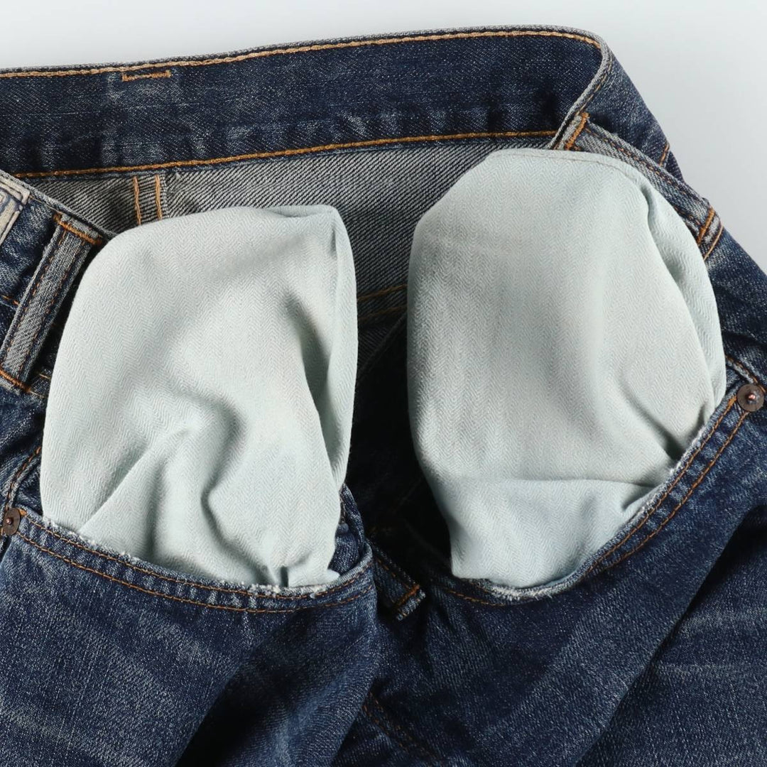 Ralph Lauren Polo Ralph Lauren Straight Denim Pants, Men's Size W33 (approx.) cotton blue type Vintage Second Hand