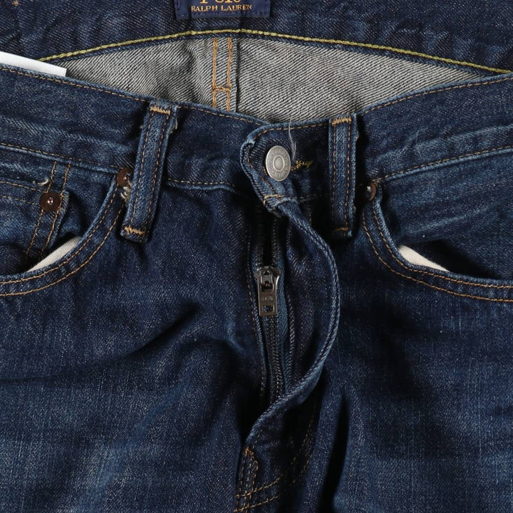 Ralph Lauren Polo Ralph Lauren Straight Denim Pants, Men's Size W32 (approx.) cotton Navy blue Vintage Second Hand