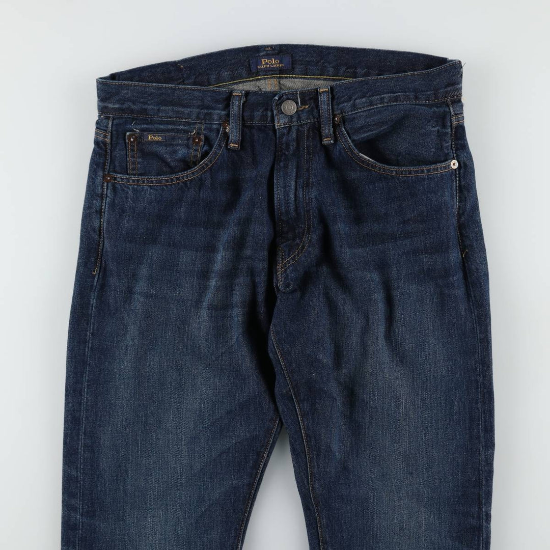 Ralph Lauren Polo Ralph Lauren Straight Denim Pants, Men's Size W32 (approx.) cotton Navy blue Vintage Second Hand