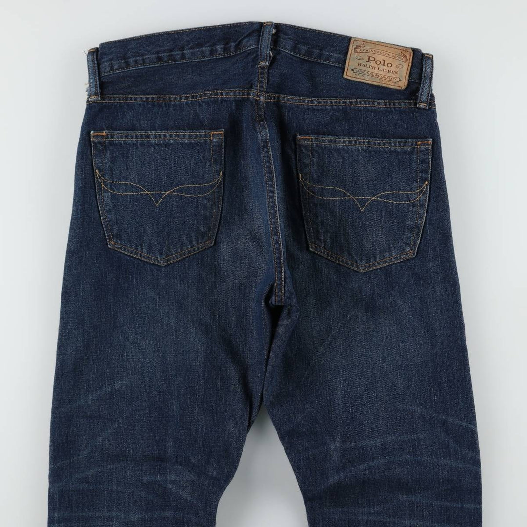 Ralph Lauren Polo Ralph Lauren Straight Denim Pants, Men's Size W32 (approx.) cotton Navy blue Vintage Second Hand