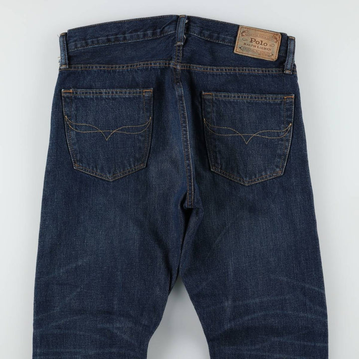 Ralph Lauren Polo Ralph Lauren Straight Denim Pants, Men's Size W32 (approx.) cotton Navy blue Vintage Second Hand