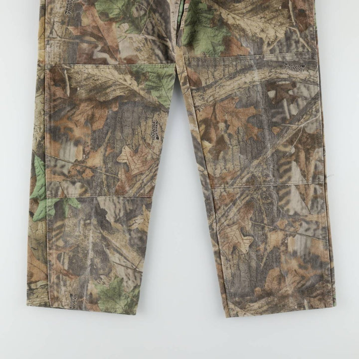 Wrangler Camouflage Pattern RealTree Camo Tapered Denim Pants, Made in USA, Men's W32 (approx.) cotton Khaki type Vintage Second Hand