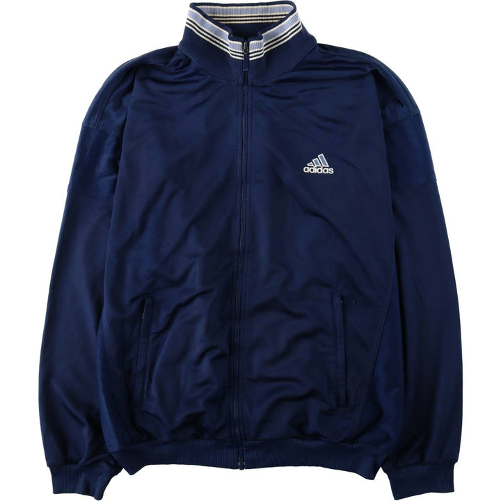 90s~00'S Adidas Jersey Track Jacket Men's XL Vintage polyester navy blue type Vintage Second Hand