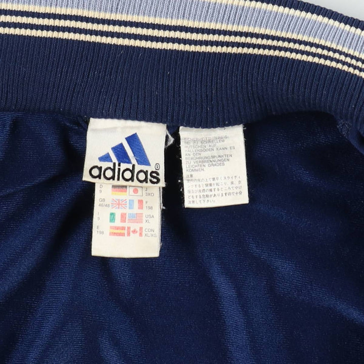 90s~00'S Adidas Jersey Track Jacket Men's XL Vintage polyester navy blue type Vintage Second Hand