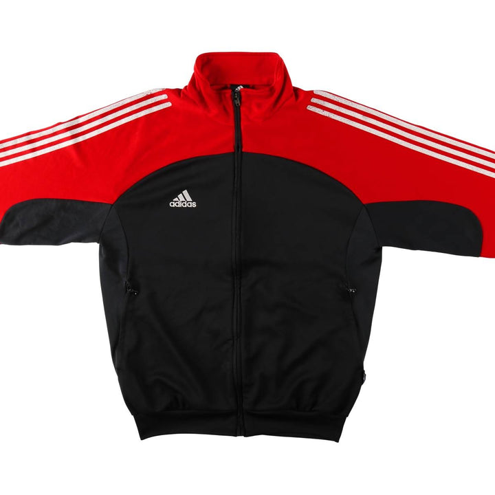00'S adidas jersey track jacket, men's size M cotton black type Vintage Second Hand