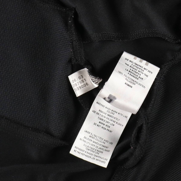 00'S adidas jersey track jacket, men's size M cotton black type Vintage Second Hand