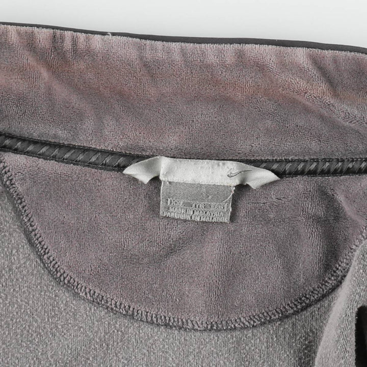 2000'S Nike Velour Track Jacket, Men's XXL equivalent. cotton gray type Vintage Second Hand
