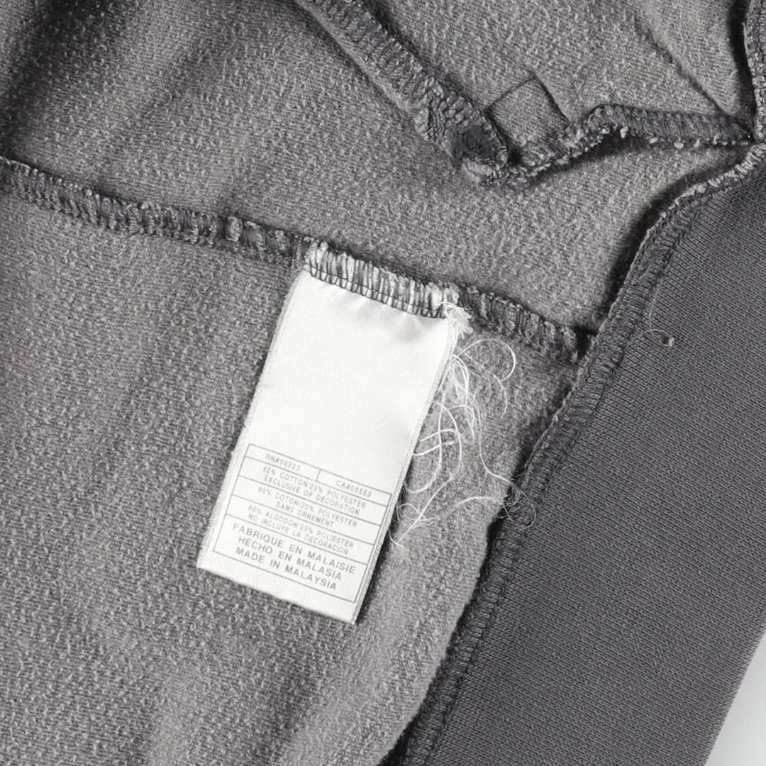 2000'S Nike Velour Track Jacket, Men's XXL equivalent. cotton gray type Vintage Second Hand