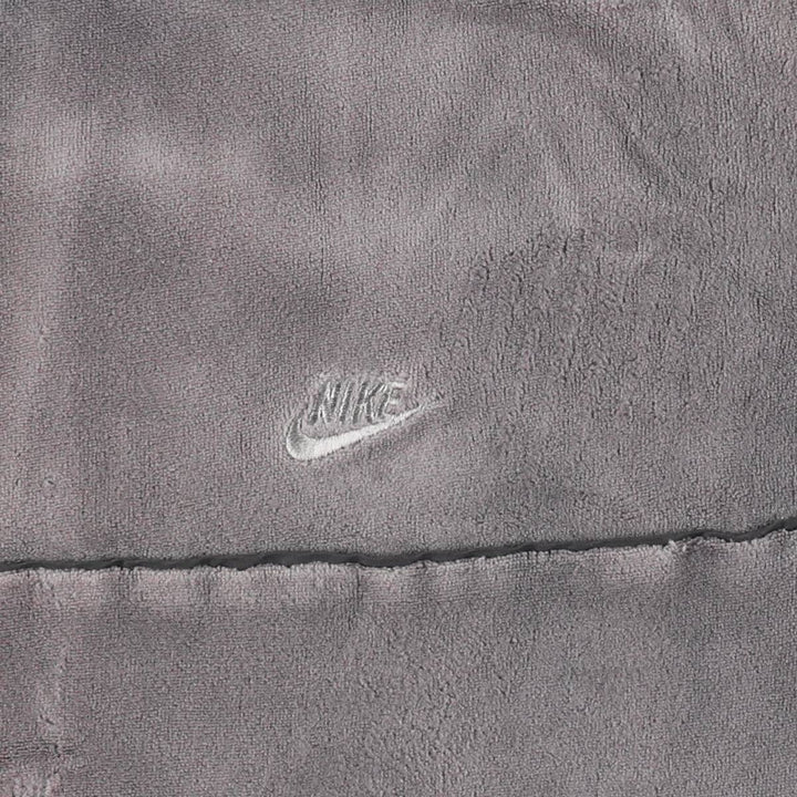 2000'S Nike Velour Track Jacket, Men's XXL equivalent. cotton gray type Vintage Second Hand
