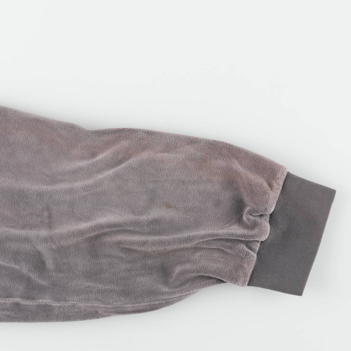2000'S Nike Velour Track Jacket, Men's XXL equivalent. cotton gray type Vintage Second Hand
