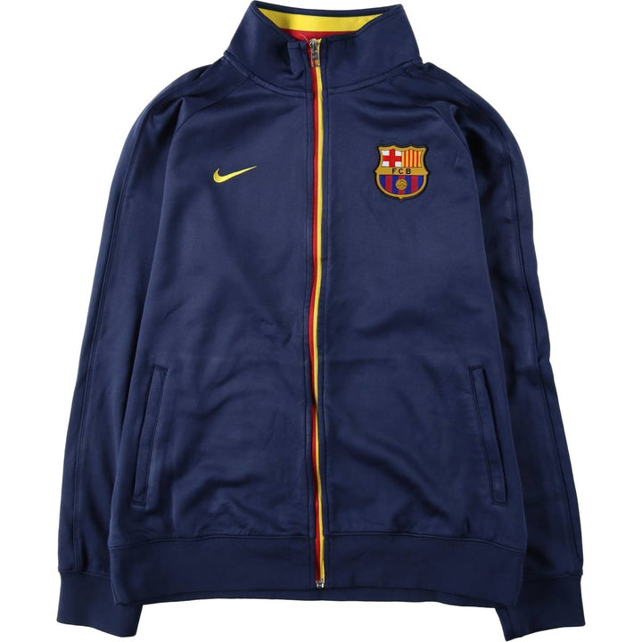 Nike LA LIGA FC BARCELONA Jersey Track Jacket Men's Size L polyester navy blue type Vintage Second Hand