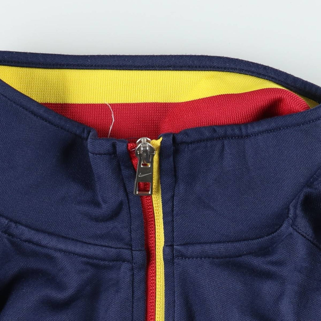Nike LA LIGA FC BARCELONA Jersey Track Jacket Men's Size L polyester navy blue type Vintage Second Hand