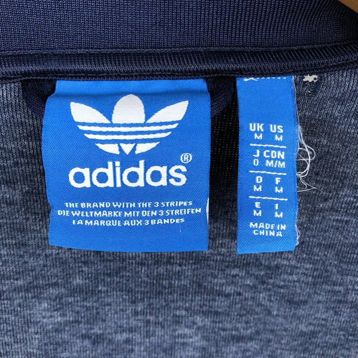 Adidas Originals Jersey Track Jacket Men's M polyester navy blue type Vintage Second Hand