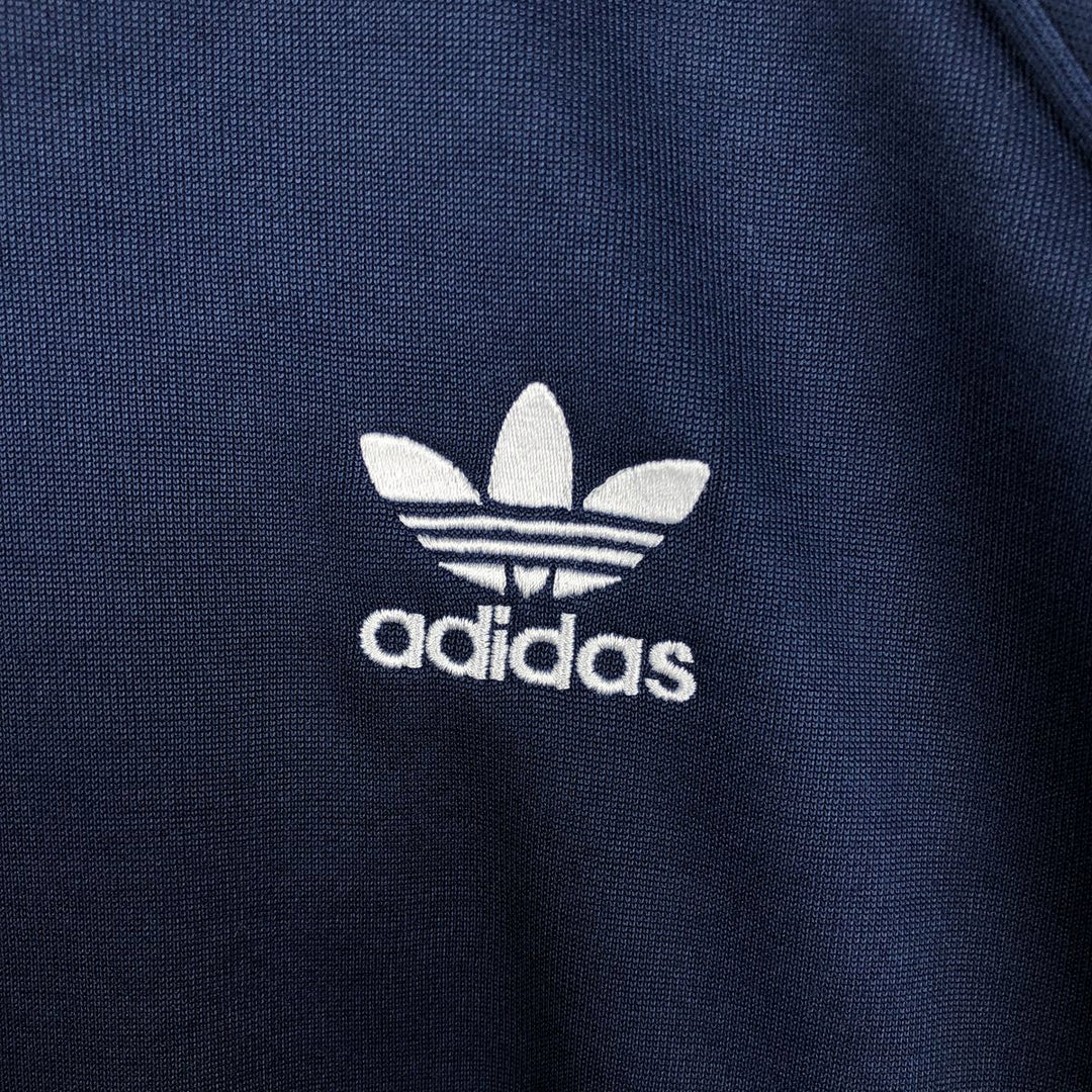 Adidas Originals Jersey Track Jacket Men's M polyester navy blue type Vintage Second Hand