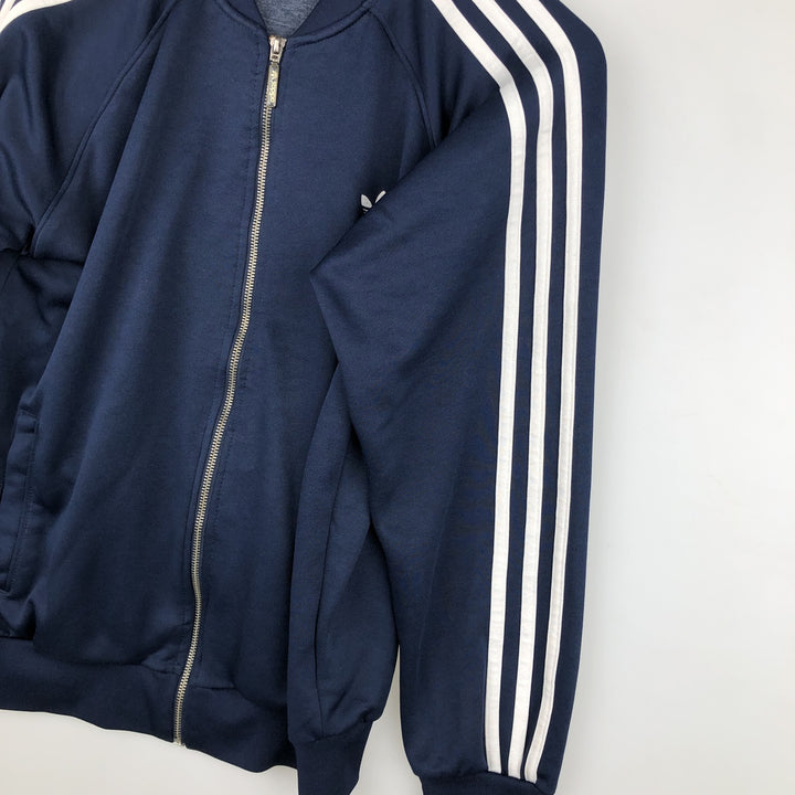 Adidas Originals Jersey Track Jacket Men's M polyester navy blue type Vintage Second Hand