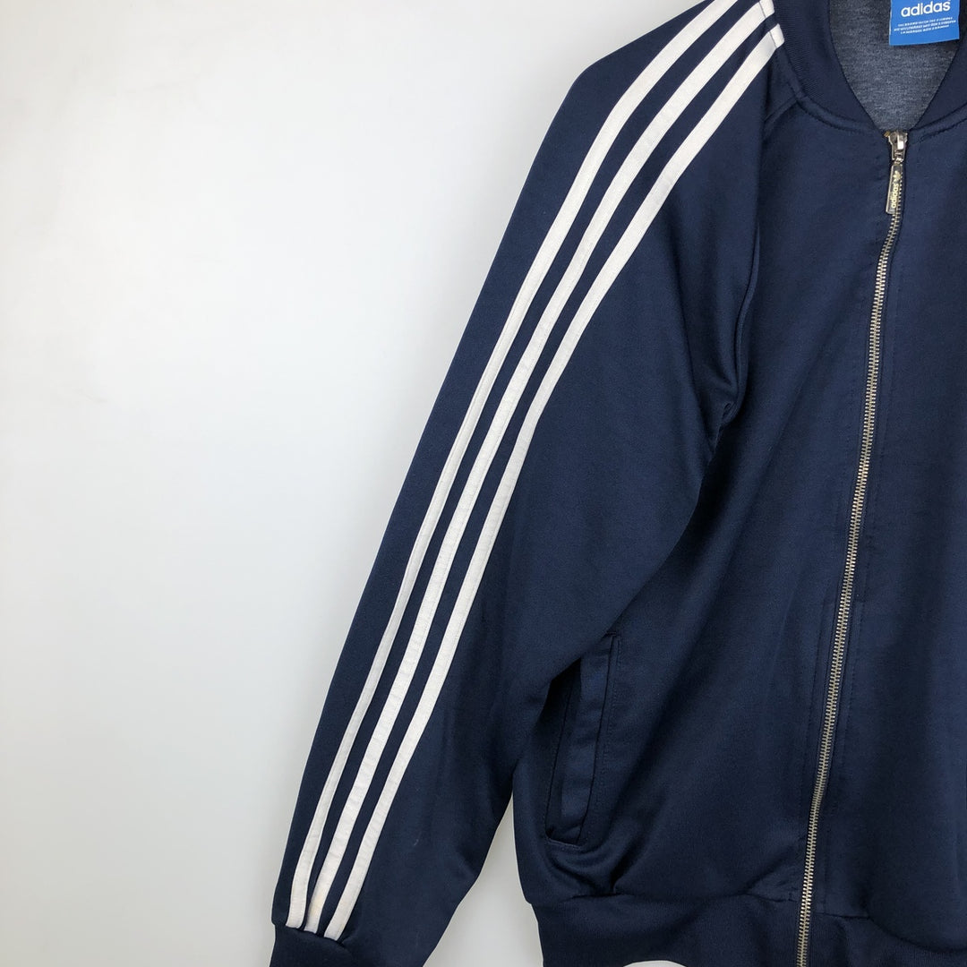 Adidas Originals Jersey Track Jacket Men's M polyester navy blue type Vintage Second Hand