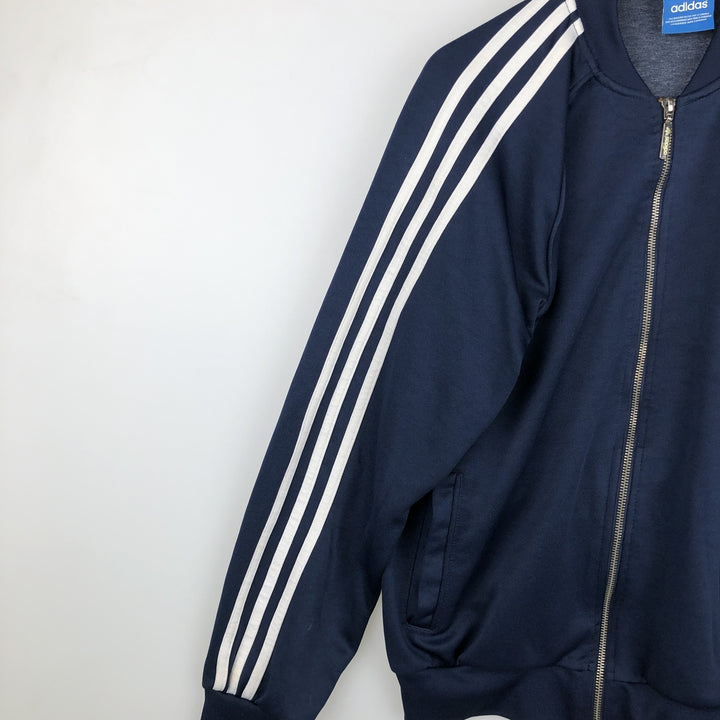 Adidas Originals Jersey Track Jacket Men's M polyester navy blue type Vintage Second Hand