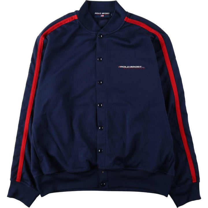 Ralph Lauren POLO SPORT Men's Track Jacket, Size L cotton navy blue type Vintage Second Hand