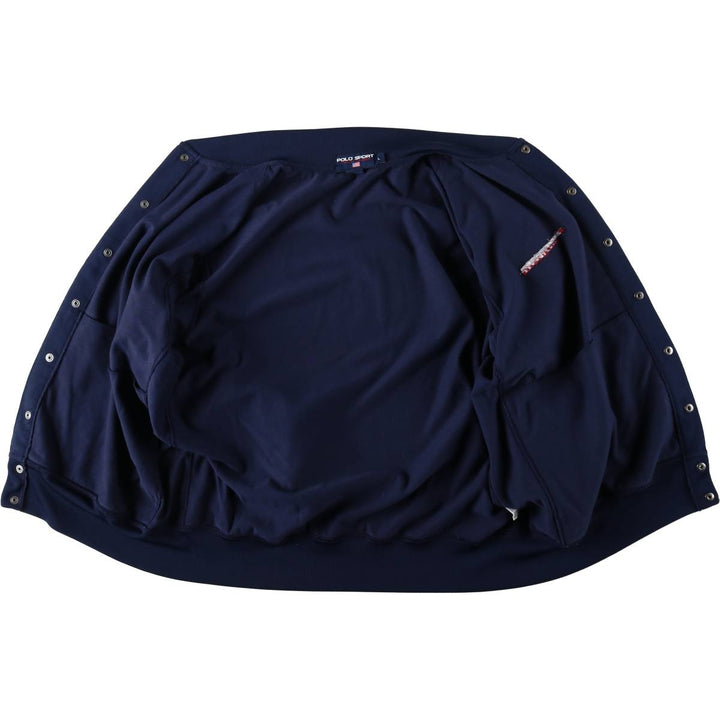 Ralph Lauren POLO SPORT Men's Track Jacket, Size L cotton navy blue type Vintage Second Hand