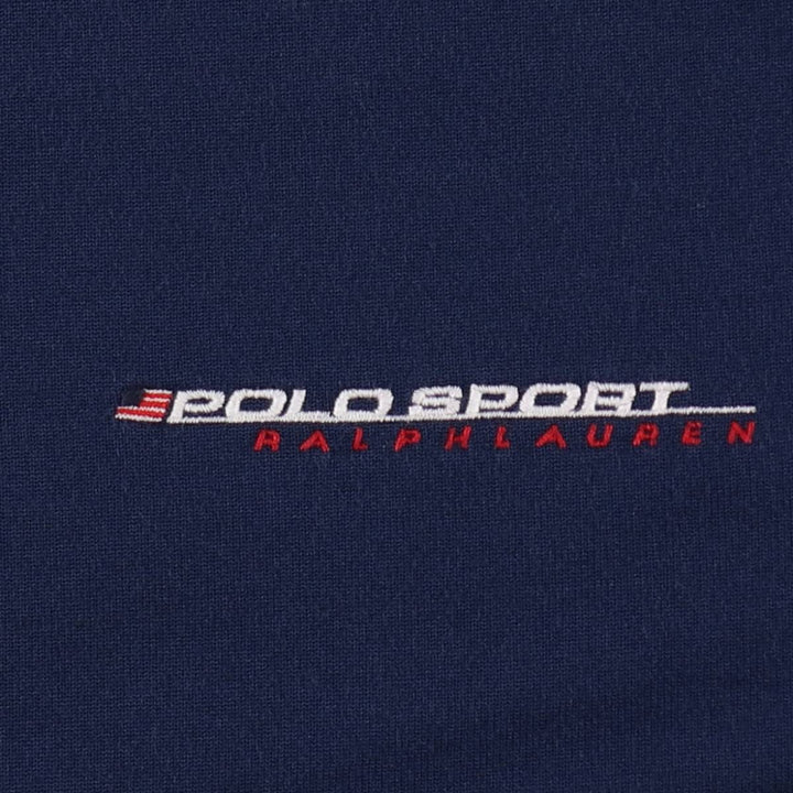 Ralph Lauren POLO SPORT Men's Track Jacket, Size L cotton navy blue type Vintage Second Hand