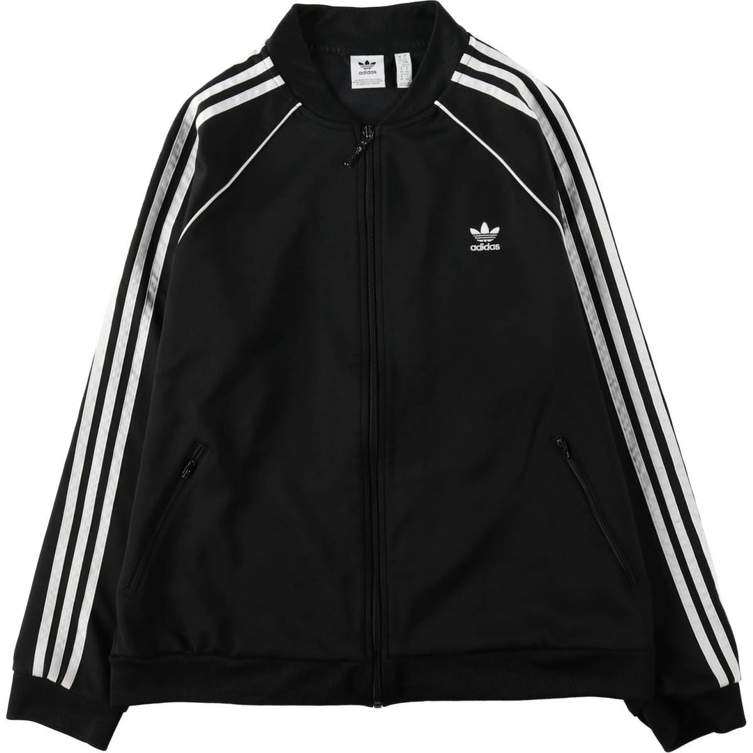 Adidas Originals Jersey Track Jacket Men's XL polyester black type Vintage Second Hand
