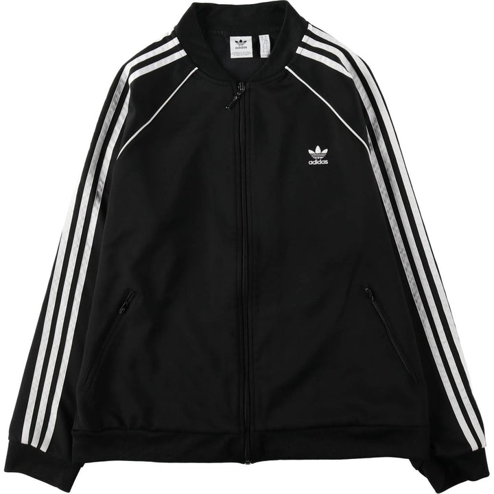 Adidas Originals Jersey Track Jacket Men's XL polyester black type Vintage Second Hand