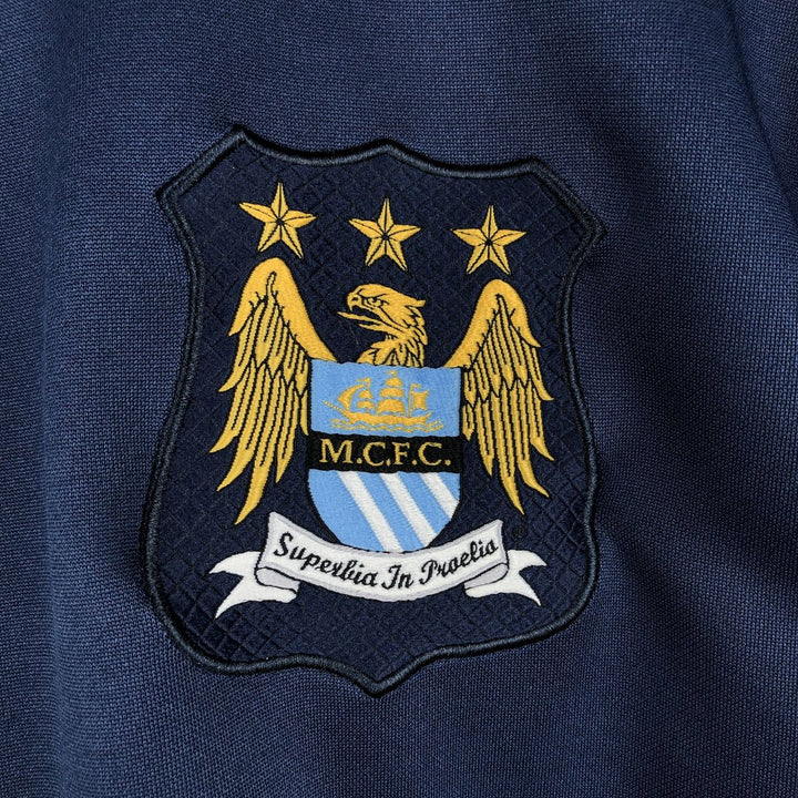 Nike Premier League Manchester City FC Jersey Track Jacket, Men's Size XL (approx.) polyester navy blue type Vintage Second Hand