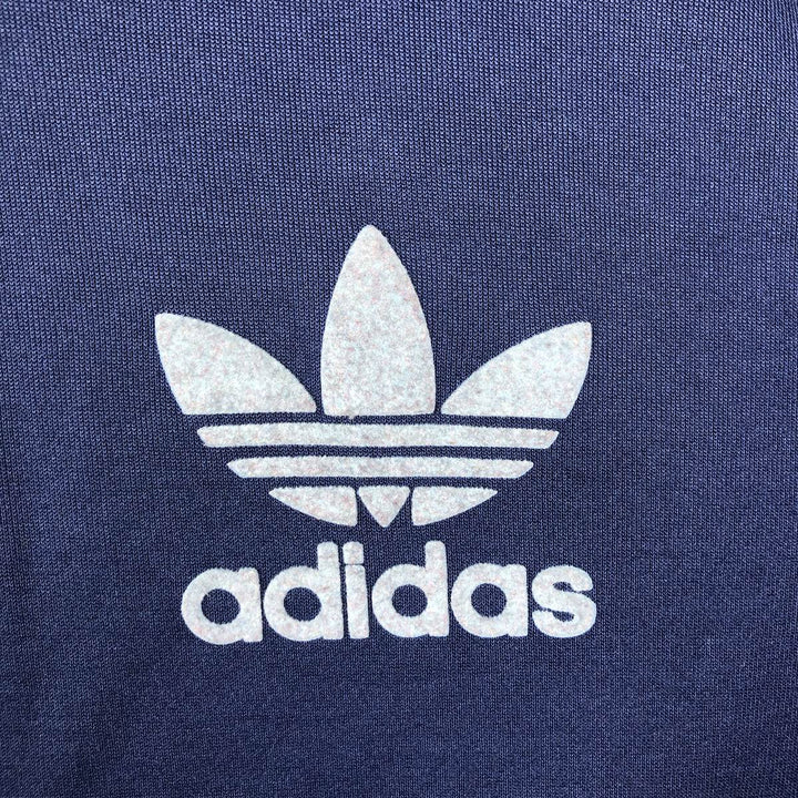 Adidas Originals Jersey Hoodie Track Jacket, Men's XL polyester navy blue type Vintage Second Hand