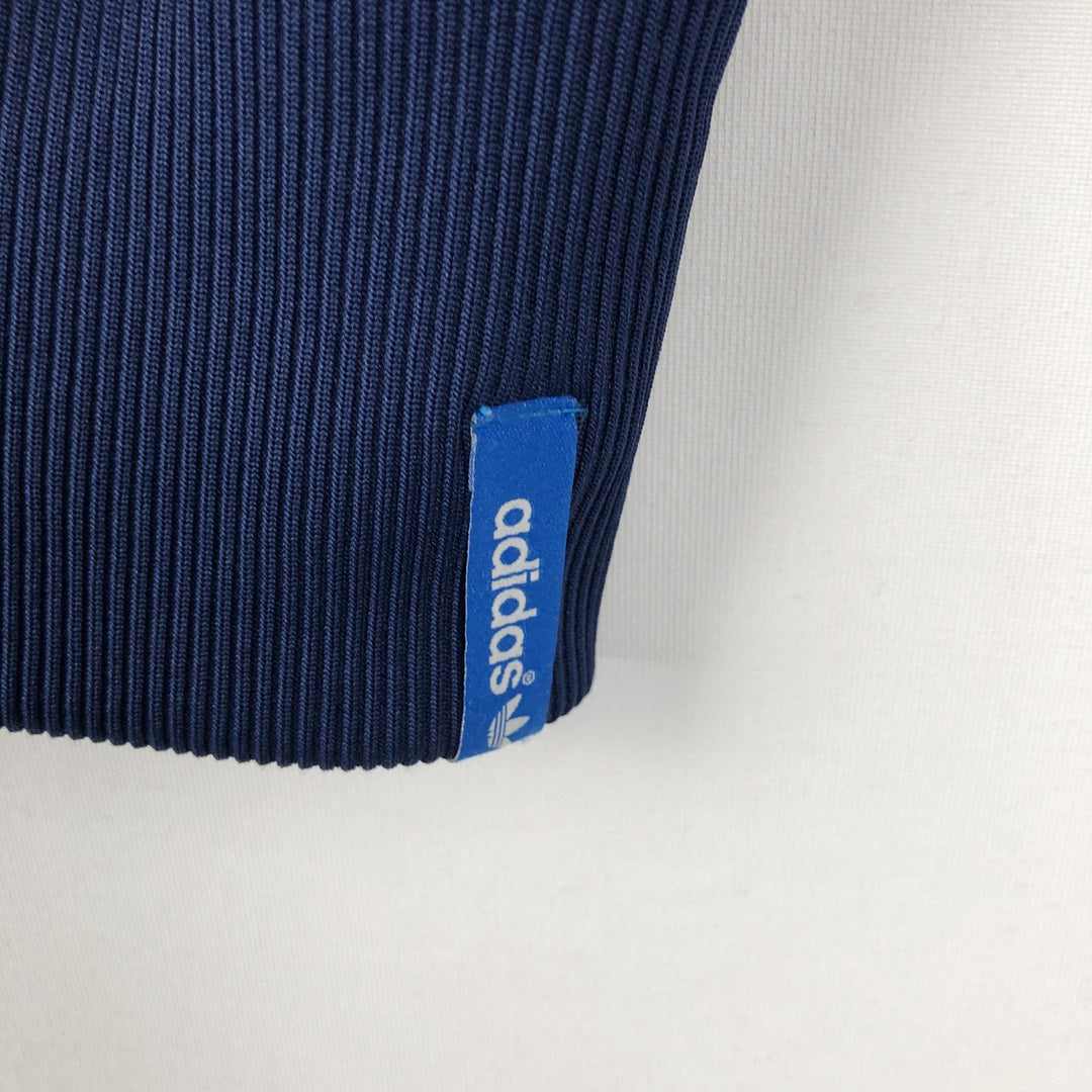Adidas Originals Jersey Hoodie Track Jacket, Men's XL polyester navy blue type Vintage Second Hand