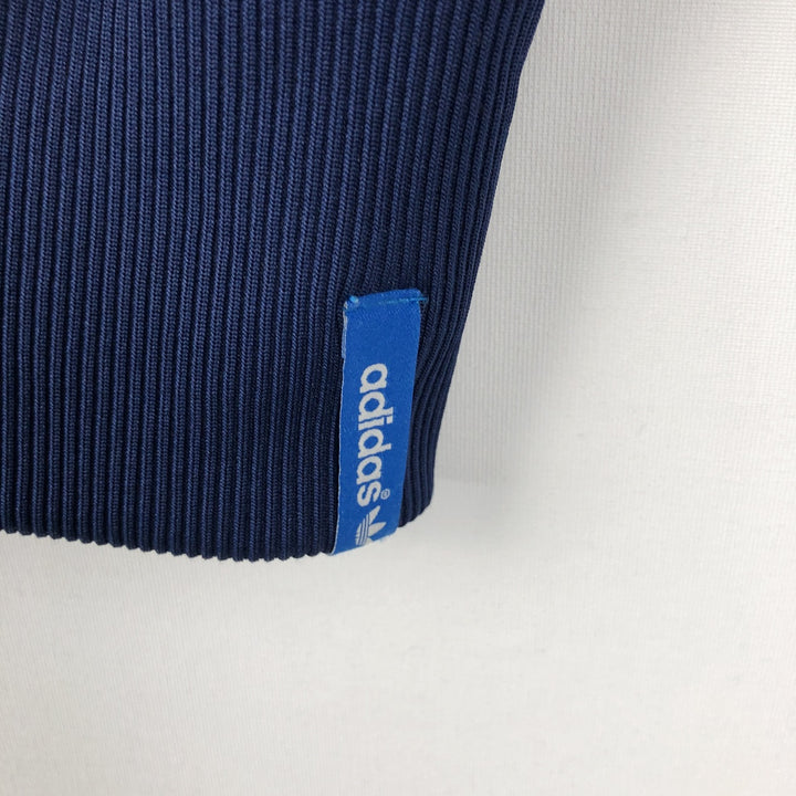 Adidas Originals Jersey Hoodie Track Jacket, Men's XL polyester navy blue type Vintage Second Hand
