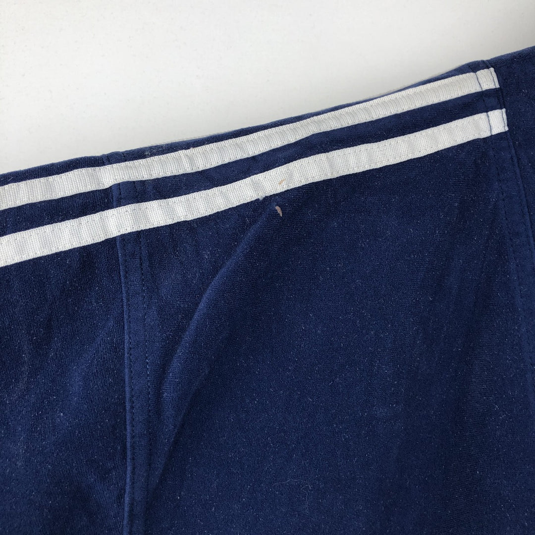 Vintage 90'S Adidas Velour Jersey Track Jacket, Men's Size L polyester navy blue type Vintage Second Hand