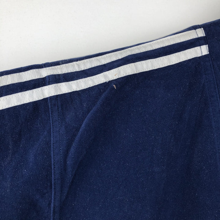 Vintage 90'S Adidas Velour Jersey Track Jacket, Men's Size L polyester navy blue type Vintage Second Hand