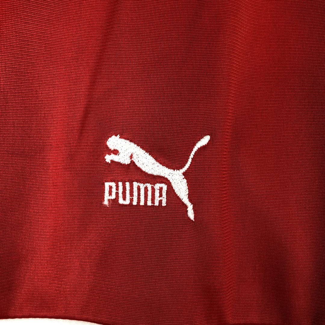 Puma Track Jacket, Men's Size XL (approx.), Vintage polyester navy blue type Vintage Second Hand