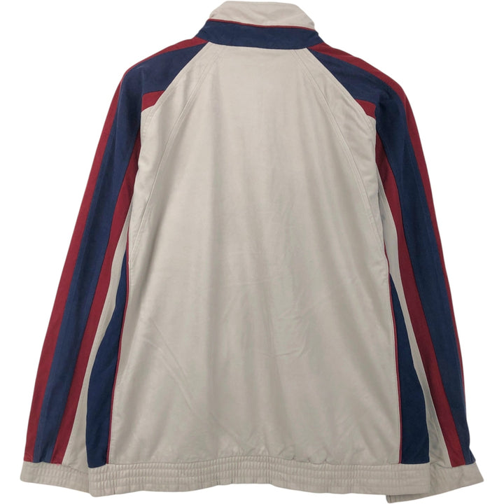 Vintage 90'S Umbro Velour Jersey Track Jacket, Men's Size L polyester Beige type Vintage Second Hand