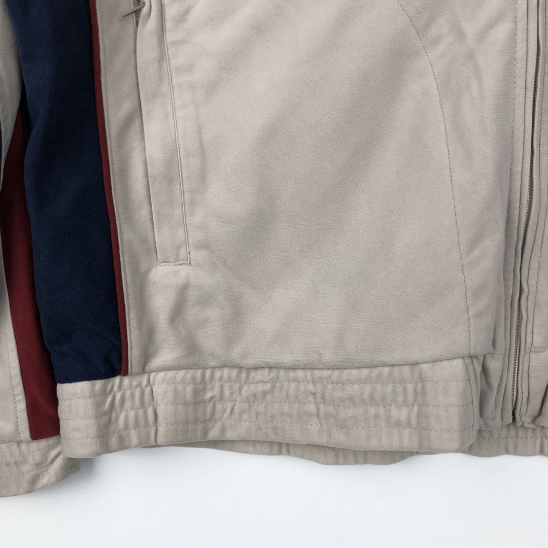 Vintage 90'S Umbro Velour Jersey Track Jacket, Men's Size L polyester Beige type Vintage Second Hand