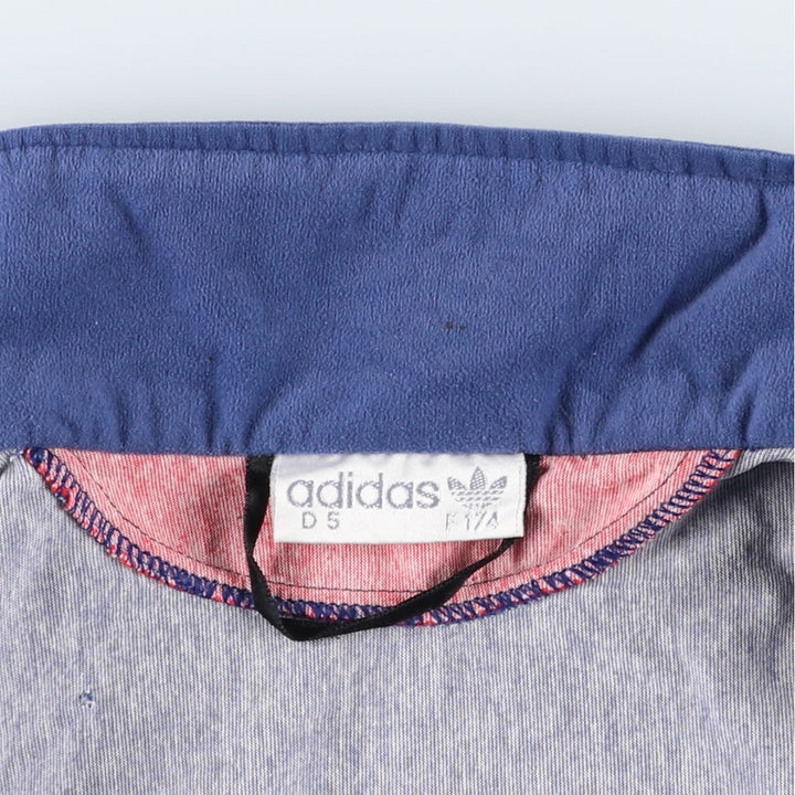 Vintage 80s-90'S Adidas Velour Jersey Track Jacket, Men's Size L unclear navy blue type Vintage Second Hand