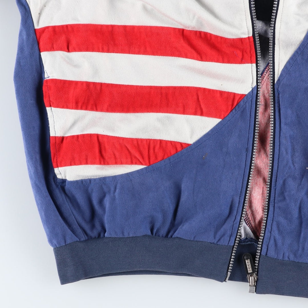 Vintage 80s-90'S Adidas Velour Jersey Track Jacket, Men's Size L unclear navy blue type Vintage Second Hand