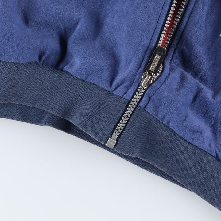 Vintage 80s-90'S Adidas Velour Jersey Track Jacket, Men's Size L unclear navy blue type Vintage Second Hand