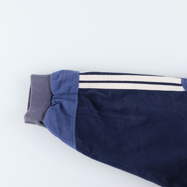 Vintage 80s-90'S Adidas Velour Jersey Track Jacket, Men's Size L unclear navy blue type Vintage Second Hand