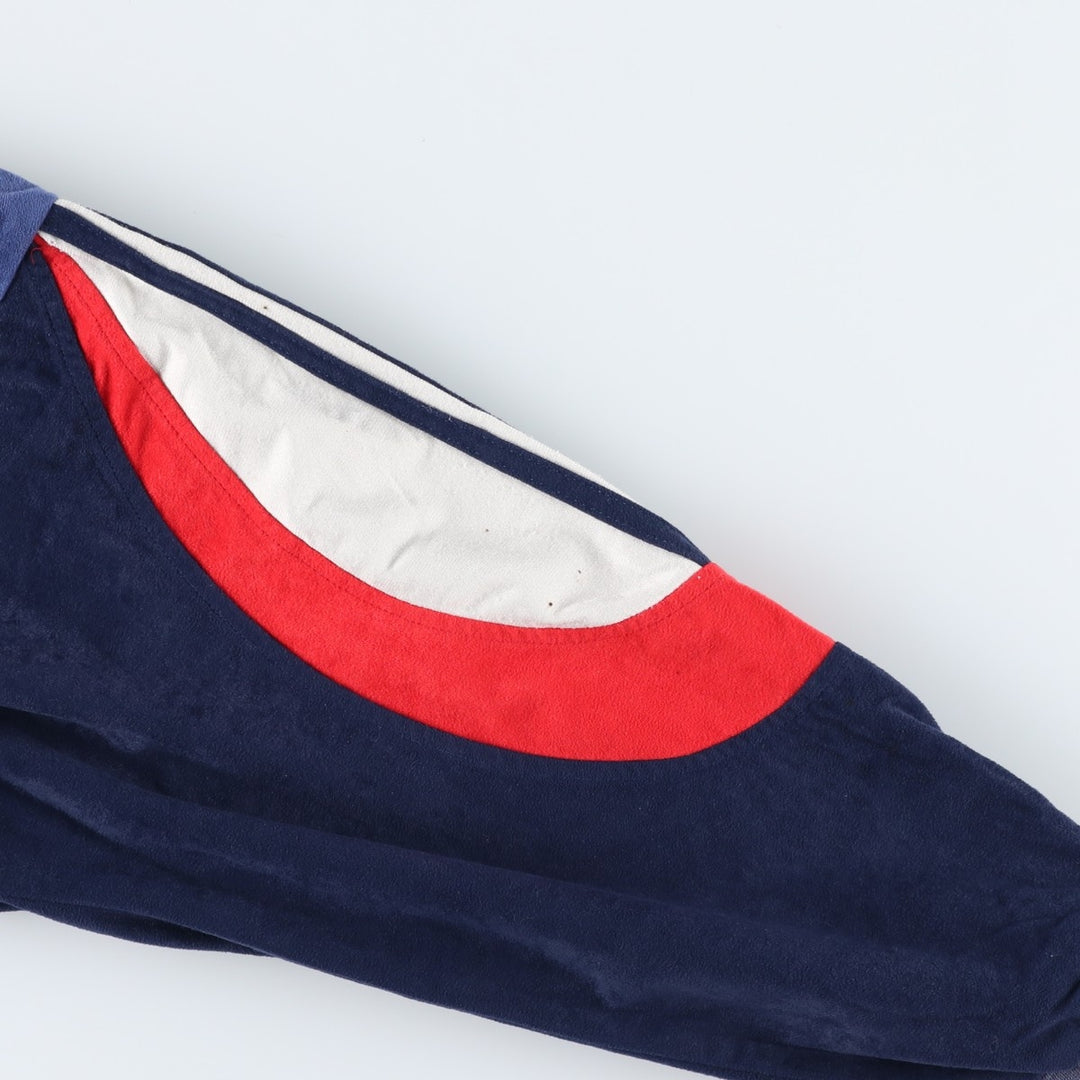 Vintage 80s-90'S Adidas Velour Jersey Track Jacket, Men's Size L unclear navy blue type Vintage Second Hand