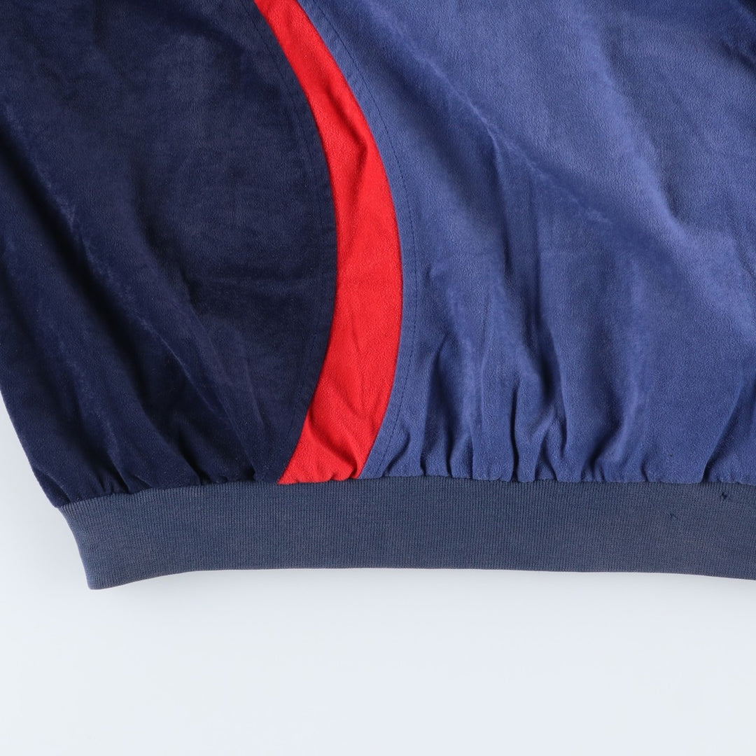 Vintage 80s-90'S Adidas Velour Jersey Track Jacket, Men's Size L unclear navy blue type Vintage Second Hand
