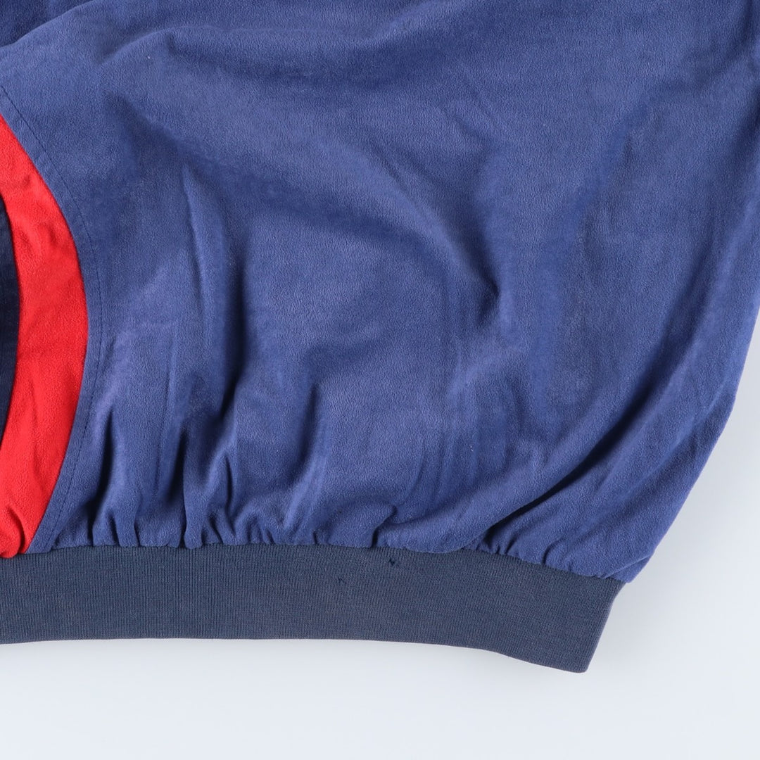 Vintage 80s-90'S Adidas Velour Jersey Track Jacket, Men's Size L unclear navy blue type Vintage Second Hand