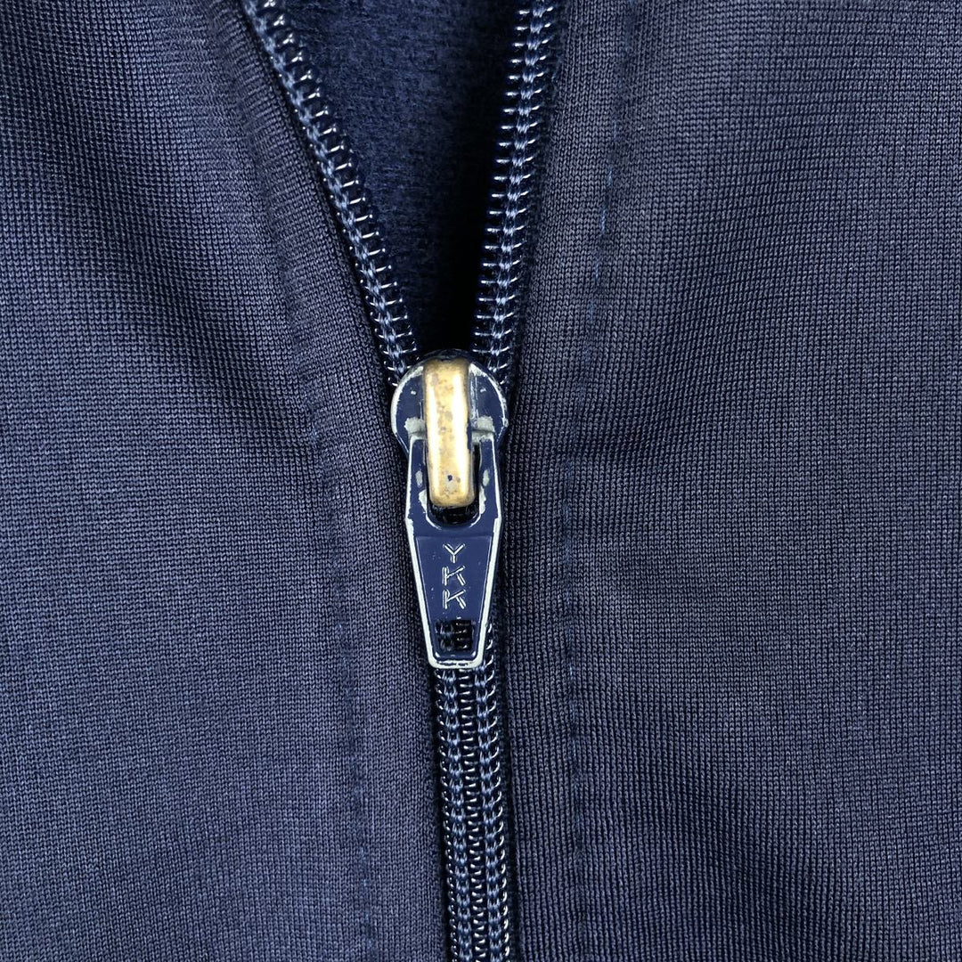 Vintage 80s-90'S adidas Trefoil logo jersey track jacket, men's size XL polyester navy blue type Vintage Second Hand