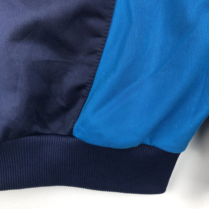 Vintage 80s-90'S adidas Trefoil logo jersey track jacket, men's size XL polyester navy blue type Vintage Second Hand