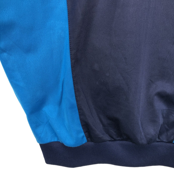 Vintage 80s-90'S adidas Trefoil logo jersey track jacket, men's size XL polyester navy blue type Vintage Second Hand