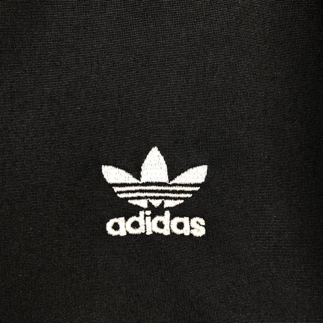 Vintage 80s-90'S Adidas Trefoil Logo Track Jacket, Men's Size L polyester black type Vintage Second Hand