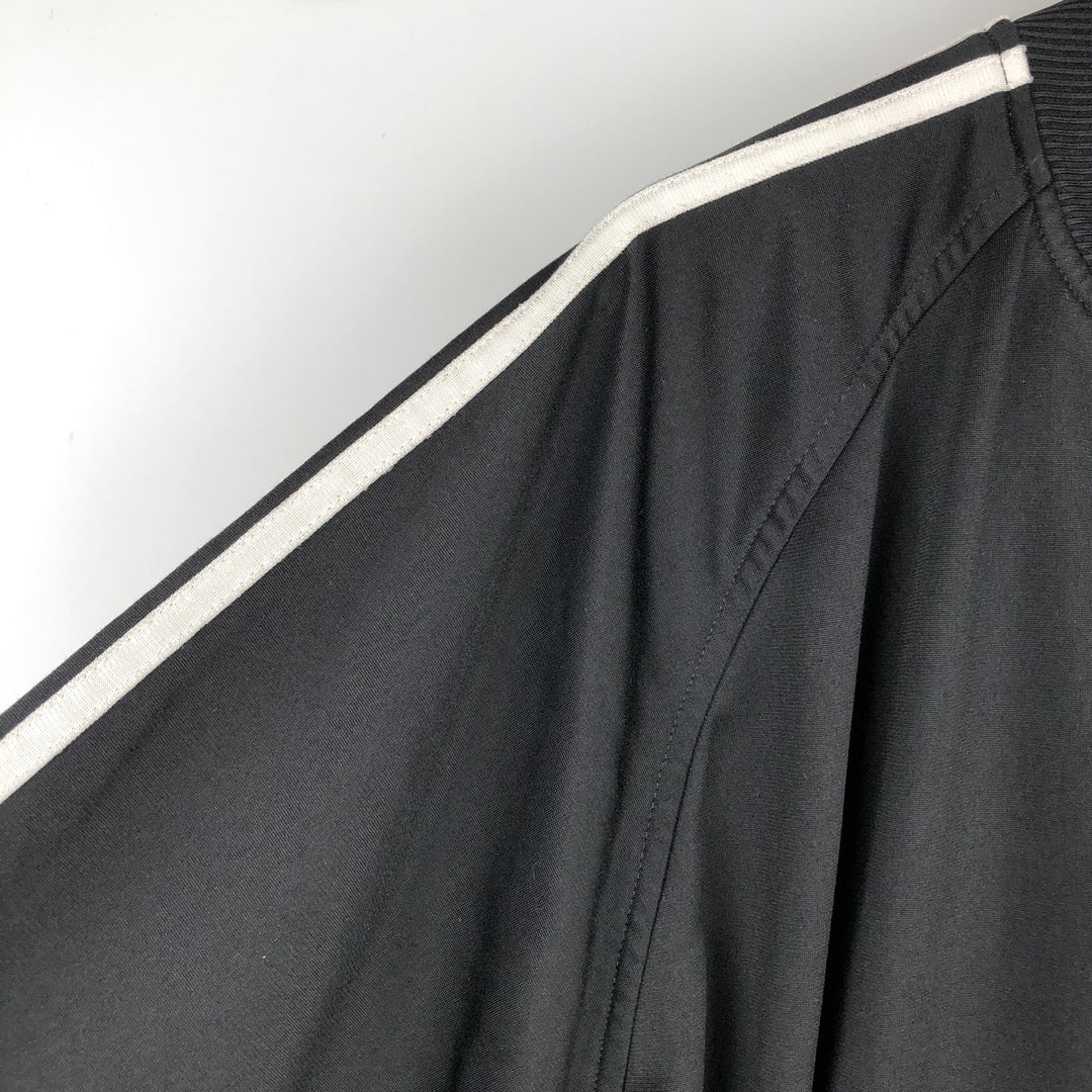 Vintage 80s-90'S Adidas Trefoil Logo Track Jacket, Men's Size L polyester black type Vintage Second Hand