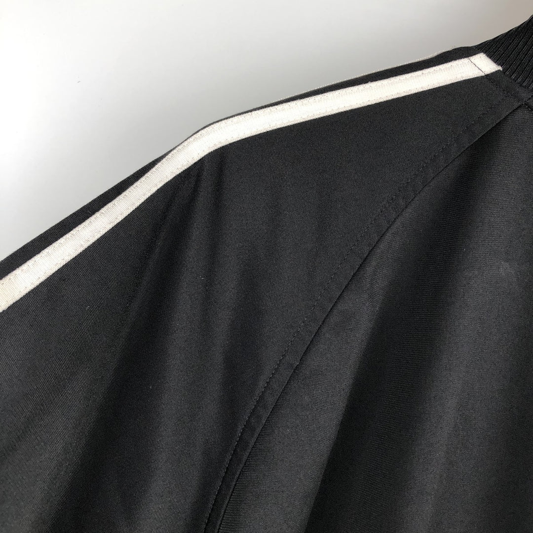 Vintage 80s-90'S Adidas Trefoil Logo Track Jacket, Men's Size L polyester black type Vintage Second Hand