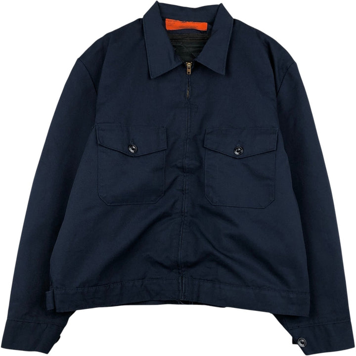 80s-90'S Red Kap padded work jacket, made in USA, men's size XL, vintage. polyester navy blue type Vintage Second Hand